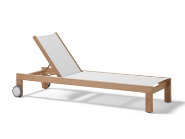 KAHN - Recliner Batyline® and TechTeak sun lounger with castors by POINT - view 2