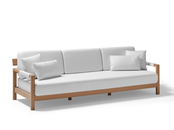 KUBIK - 3 seater fabric garden sofa by POINT - view 2