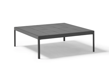 LEGACY - Square powder coated aluminium garden side table by POINT - view 3