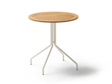 WEAVE - Round teak dining table by POINT - view 2