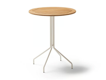 WEAVE - Round teak high table by POINT - view 2