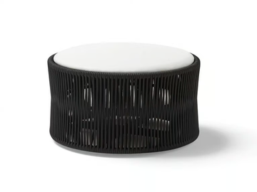WEAVE - Round rope garden pouf by POINT - view 2