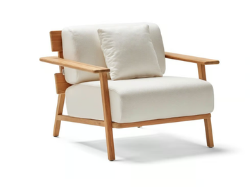 PARALEL - Fabric garden armchair with armrests by POINT - view 2