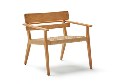 PARALEL - Garden teak easy chair with armrests by POINT - view 2