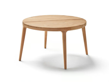 PARALEL - Round teak garden table by POINT - view 2