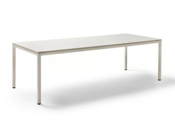 SUMMER - Rectangular aluminium garden table with stoneware top by POINT - view 3