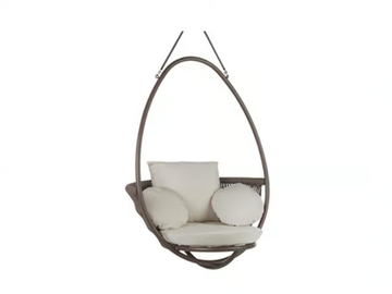 WEAVE - 1 Seater aluminium garden hanging chair by POINT - view 2