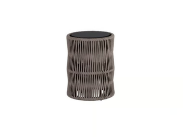 WEAVE - Round rope garden side table by POINT - view 2