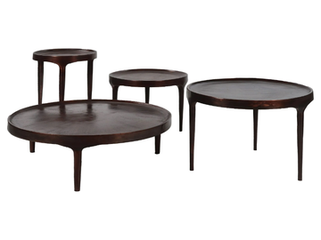 TRIP - Round aluminium coffee table by POMAX - view 3