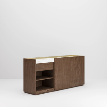 BLOCK 2.0 - Wooden office storage unit with hinged doors by PROF - view 3