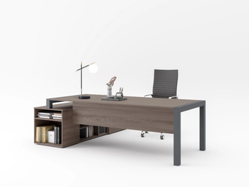 EXTRALIGHT - Executive desk with shelves by PROF - view 2