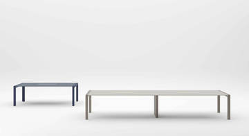 EXTRALIGHT - Rectangular meeting table with cable management by PROF - view 3