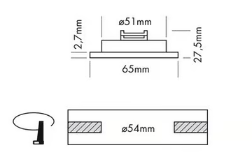 CABINET THIN S - Recessed LED aluminium spotlight by PROLED - view 3