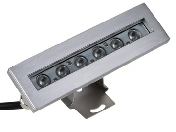 IP68 WALLWASHER 6X 2 WATT TRILED RGB - LED RGB Glass and Stainless Steel underwater lamp by PROLED - view 2