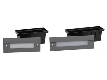 PRAGUE - LED wall-mounted outdoor powder coated aluminium steplight by PROLED - view 2