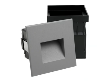 REC 100 - LED wall-mounted outdoor powder coated aluminium steplight by PROLED - view 2