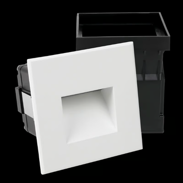 REC 100 - LED wall-mounted outdoor powder coated aluminium steplight by PROLED - view 3