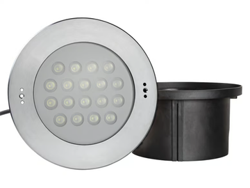 REC IP68 LIGHT 18X 2 WATT MONO - LED Glass and Stainless Steel underwater lamp by PROLED - view 2