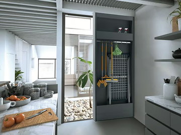 BIGFOOT® LAURA - Sliding broom closet module by PROTEK® - view 2