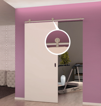 KIT LAURA - Anodized aluminium sliding door track by PROTEK® - view 3