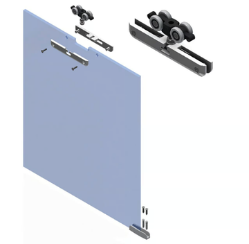 SMALL/BIG CLAMPS KIT - Sliding door track by PROTEK® - view 2