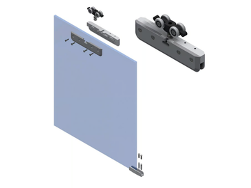 SMALL/BIG CLAMPS KIT - Sliding door track by PROTEK® - view 3