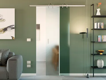 KIT ZERO - Anodized aluminium sliding door track by PROTEK® - view 2