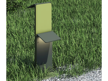 FOGLIO - LED aluminium bollard light by PURALUCE - view 2