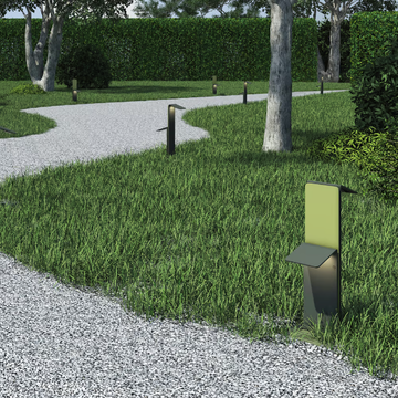 FOGLIO - LED aluminium bollard light by PURALUCE - view 3