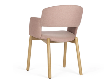 HOLO - Upholstered fabric chair with armrests by Paged - view 3