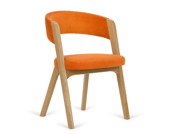 A-ARGO - Stackable fabric chair with integrated cushion by Paged - view 2
