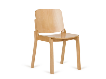 A-HIP-3701 - Stackable wooden chair by Paged - view 2