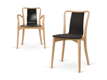A-SWAN-8280 - Stackable fabric chair by Paged - view 3