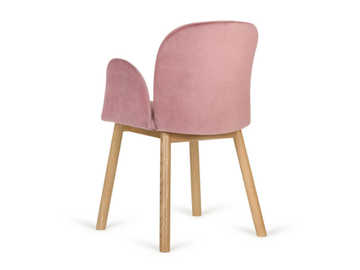 B-APRIL1 - Upholstered fabric chair with armrests by Paged - view 3