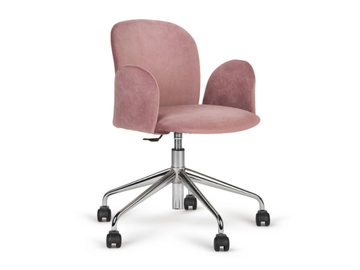 APRIL 5 - Height-adjustable fabric office chair with castors by Paged - view 2