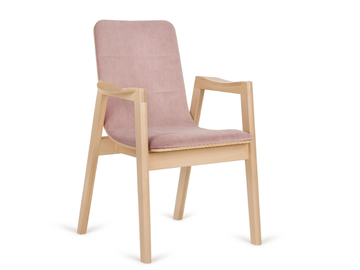 B-DUB - Upholstered fabric easy chair with armrests by Paged - view 2