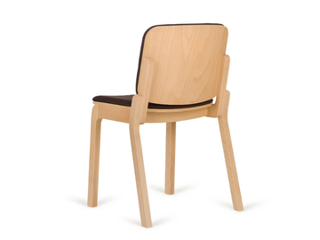 B-HIP-3702 - Wooden chair with armrests with integrated cushion by Paged - view 3