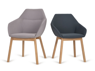 BIG TUK 1 - Upholstered fabric chair with armrests by Paged - view 3