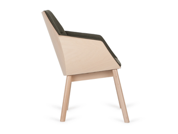 BIG TUK W - Upholstered fabric easy chair with armrests by Paged - view 3