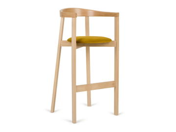 H-UXI-2920 - High beech stool with integrated cushion by Paged - view 2