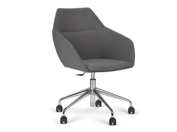 BIG TUK 5 - Upholstered height-adjustable fabric chair with armrests by Paged - view 2