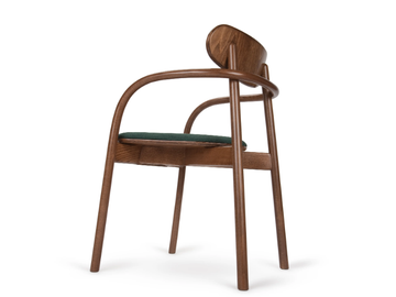 LABENDA - Wooden chair with armrests with integrated cushion by Paged - view 2