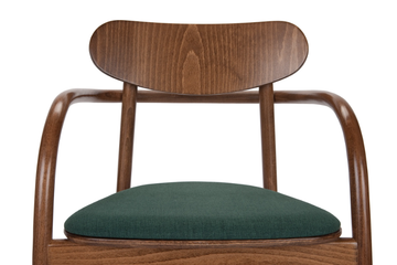 LABENDA - Wooden chair with armrests with integrated cushion by Paged - view 3