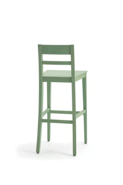 CORINNE 490EI.u2 - High beech stool with back by Palma - view 3