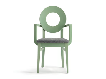 DEA 47UP.i2 - Beech chair with armrests by Palma - view 2