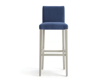 LADY 47OGI.i4 - High upholstered beech stool with back by Palma - view 2