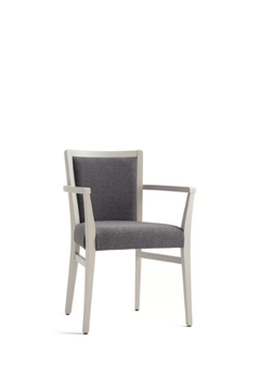 MOMA SOFT 472HP.i4 - Upholstered beech chair with armrests by Palma - view 3