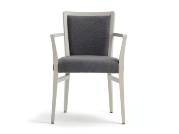 MOMA SOFT 472HP.i4 - Upholstered beech chair with armrests by Palma - view 2