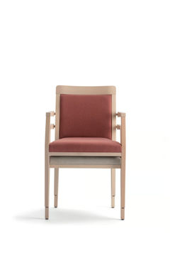 OPERA BOHEME 49EFP.i8 - Upholstered stackable beech chair with armrests by Palma - view 3