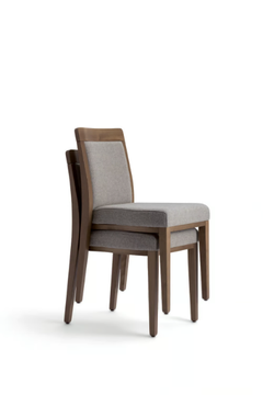 OPERA BOHEME 49EF.i6 - Upholstered stackable beech chair by Palma - view 3